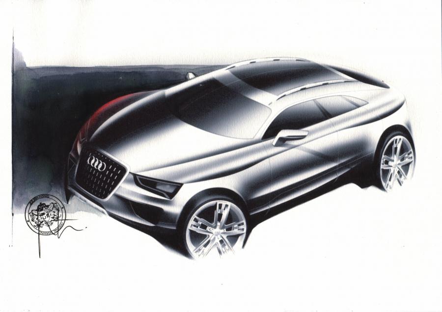 Эскиз Audi Cross Coupe Quattro Concept 2007 года  (фото 16 из 49)
